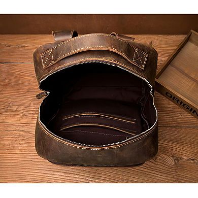 The Vernon Minimalist Leather Backpack