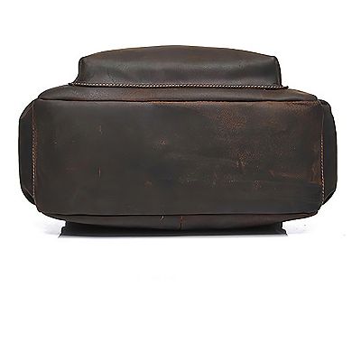 Skald Black Pebbled Leather Backpack