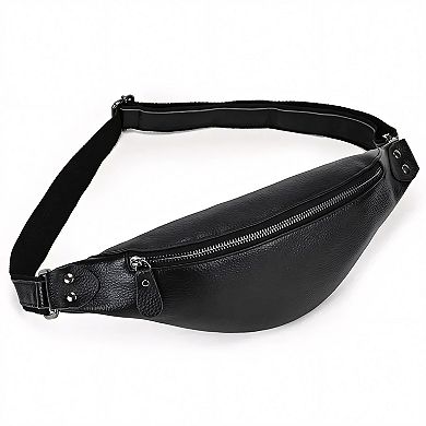 The Walcott Leather Waist Bag Black Leather Fanny Pack
