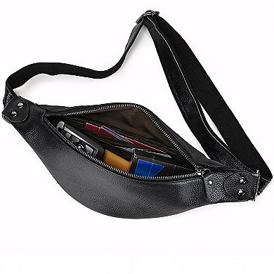 The Walcott Leather Waist Bag Black Leather Fanny Pack