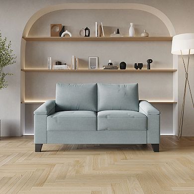 Modern Linen Love Seat