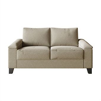 Modern Linen Love Seat