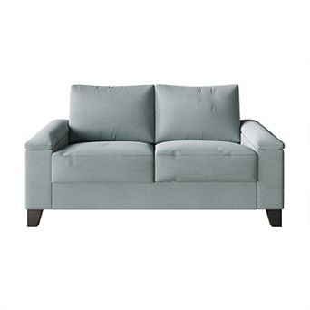 Modern Linen Love Seat