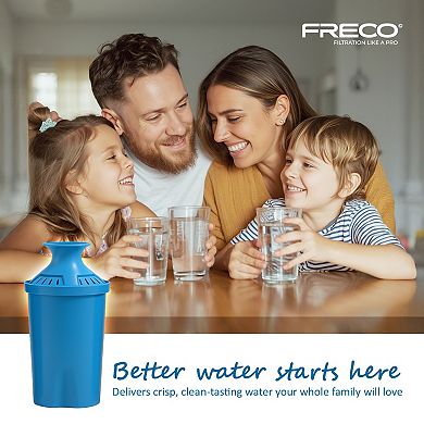 Freco 16 Cup/3.8L Water Filter Pitcher 1 Brita-Compatible Elite Filter, NSF Certified, BPA Free