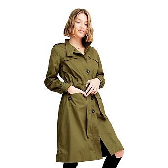 Carlisle Button Front Trench Coat