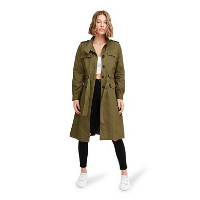 Carlisle Button Front Trench Coat