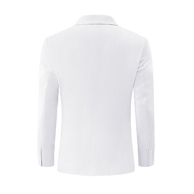 Mens Casual Coat Regular Fit Lightweight Blazers Jacket Two Button Business Suit Jackets