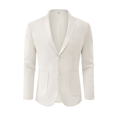Mens Casual Coat Regular Fit Lightweight Blazers Jacket Two Button Business Suit  Jackets