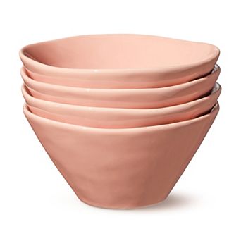 Certified International Desert Rose 4 pc Ice Cream Bowl Set