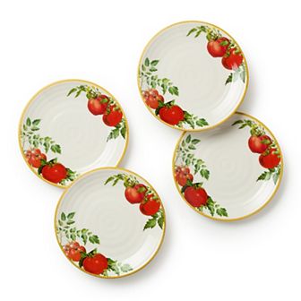 Certified International 4 pc Pomodoro Canape Plate Set