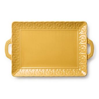 Certified International Provence Embossed Rectangular Platter with Handles