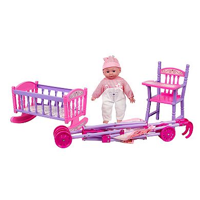 Kid Concepts 13-Inch 4-Pc. Baby Doll & Accessories Set