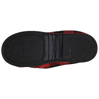 Capelli Buffalo Plaid Moccasin Boys Faux Berber Lined Indoor Slippers