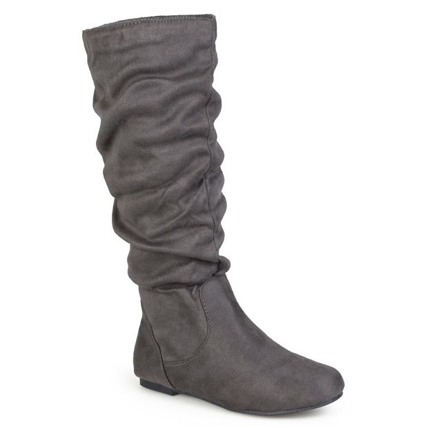 Journee Collection Rebecca Round Toe Mid Calf Slouch Boots