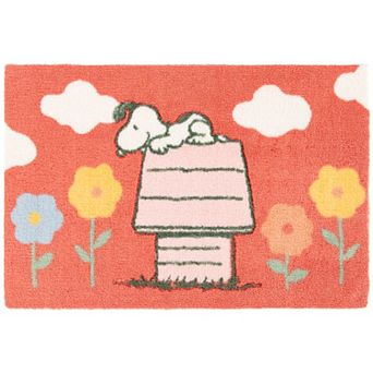 Celebrate Together™ Peanuts Snoopy Floral Carved Throw Rug