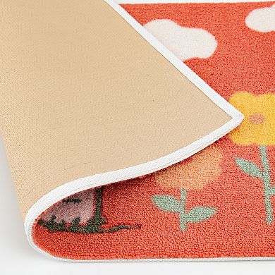 Celebrate Together™ Peanuts Snoopy Floral Carved Throw Rug