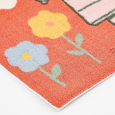 Celebrate Together™ Peanuts Snoopy Floral Carved Throw Rug