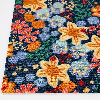 Celebrate Together™ Spring Navy Floral Carved Rug or Runner
