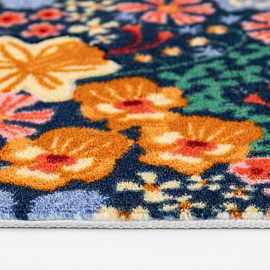 Celebrate Together™ Spring Navy Floral Carved Rug or Runner