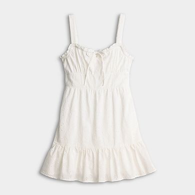 Juniors' My Michelle Strappy Embroidered Dress