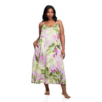 Plus Size Lilac+London Print Nightgown