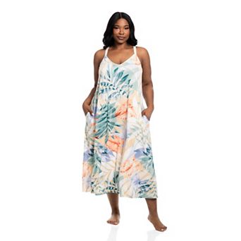 Plus Size Lilac+London Print Nightgown