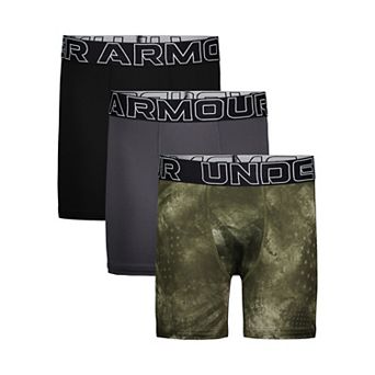 Boys 8-20 Under Armour 3-Pack Performance Tech Print Boxer Brief Set