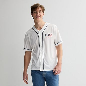 Men's Hollywood USA Graphic Baseball Tee