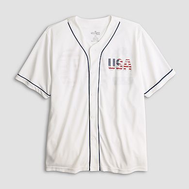 Men's Hollywood USA Graphic Baseball Tee