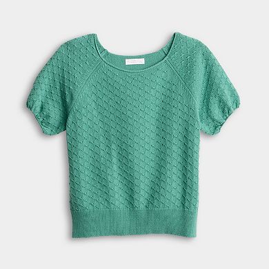 Petite LC Lauren Conrad Raglan Sweater Tee