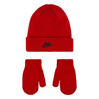 Toddler Nike Club Beanie & Mittens Set - 2T-4T
