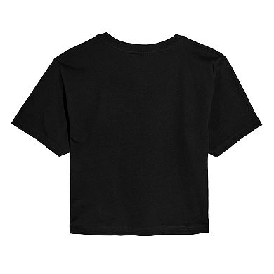 Juniors' Ford Mustang Cropped Graphic Tee