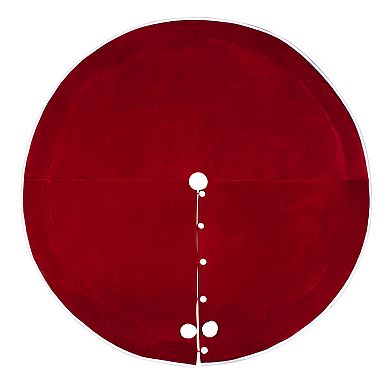 80" Santa Bag Tree Skirt, Velvet Fabric, Double-Sided
