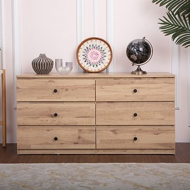 6-Drawer 47 in. Wide Chest of Drawers
