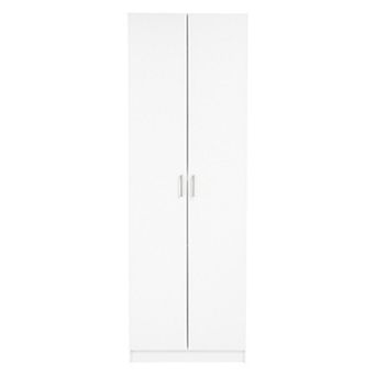 24 in W x 71 in H x 12 in D 4-Shelf Wood Freestanding Cabinet