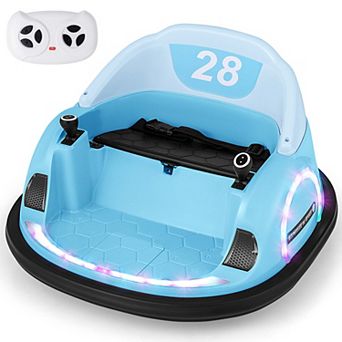 Costway 12V Electric 360° Spin Car Toy Ride on Bumper Car for Toddlers with Remote Control