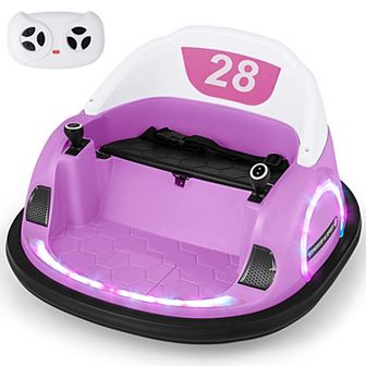 Costway 12V Electric 360° Spin Car Toy Ride on Bumper Car for Toddlers with Remote Control