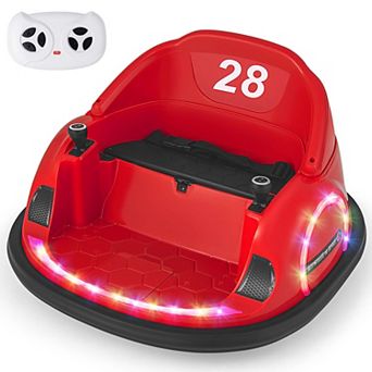 Costway 12V Electric 360° Spin Car Toy Ride on Bumper Car for Toddlers with Remote Control