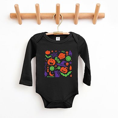 SmileyWorld Halloween Silhouette - Baby Long Sleeve Bodysuit