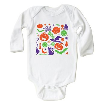 SmileyWorld Halloween Silhouette - Baby Long Sleeve Bodysuit