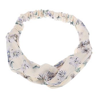 Fashion Phalaenopsis Pattern Elastic Hairband for Women 1 pc