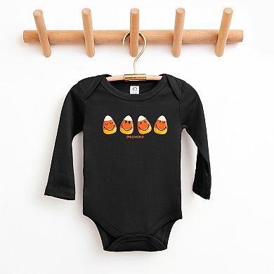 SmileyWorld Candy Corn Smiles - Baby Long Sleeve Bodysuit