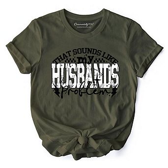 That Sounds Like My Husband's Problem Checkered T-Shirt, Sarcastic Wife Tee