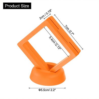 12Pcs 3D Floating Display Case, Floating Frame Display Holder Stand, Transparent Jewelry Storage Box