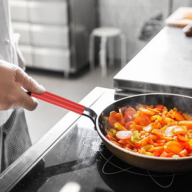 3 Pcs Silicone Pan Handle Sleeve, Heat Resistant Potholder Cover 7.5 inch