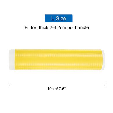 3 Pcs Silicone Pan Handle Sleeve, Heat Resistant Potholder Cover 7.5 inch