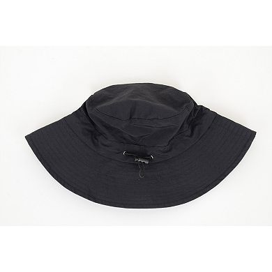 Water-Resistant Packable Bucket Hat with Adjustable Chin Strap Quick-Dry Fabric