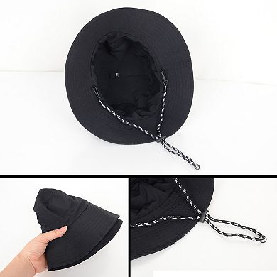 Water-Resistant Packable Bucket Hat with Adjustable Chin Strap Quick-Dry Fabric