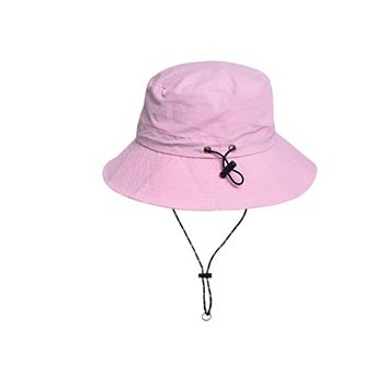 Water-Resistant Packable Bucket Hat with Adjustable Chin Strap Quick-Dry Fabric