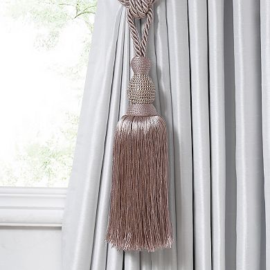 Elrene Home Fashions Julia Rhinestone Tassel Curtain Tieback